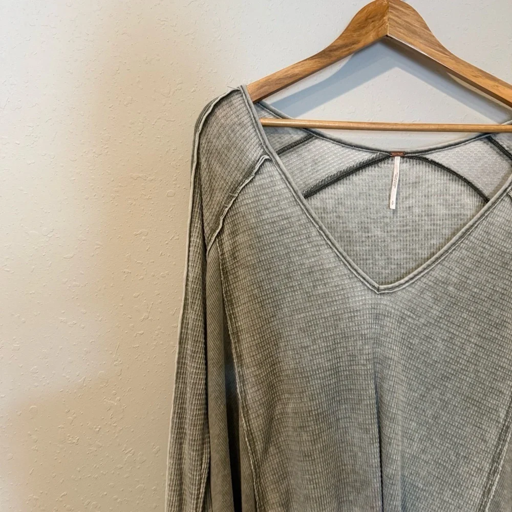 Free People Pacific Drippy Thermal In Green